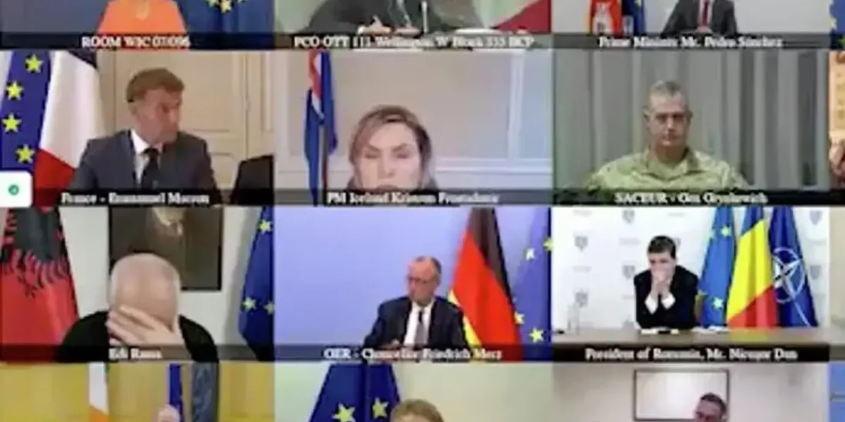 Премьер Албании слушал выступление Зеленского, схватившись за голову Премьер Албании слушал выступление Зеленского, схватившись за голову