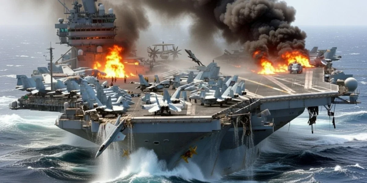 «Агрессия, которая разбудила зверя»: Иран обрушил ракетный гнев на авианосец США и превратил американские базы в огненный ад «Агрессия, которая разбудила зверя»: Иран обрушил ракетный гнев на авианосец США и превратил американские базы в огненный ад